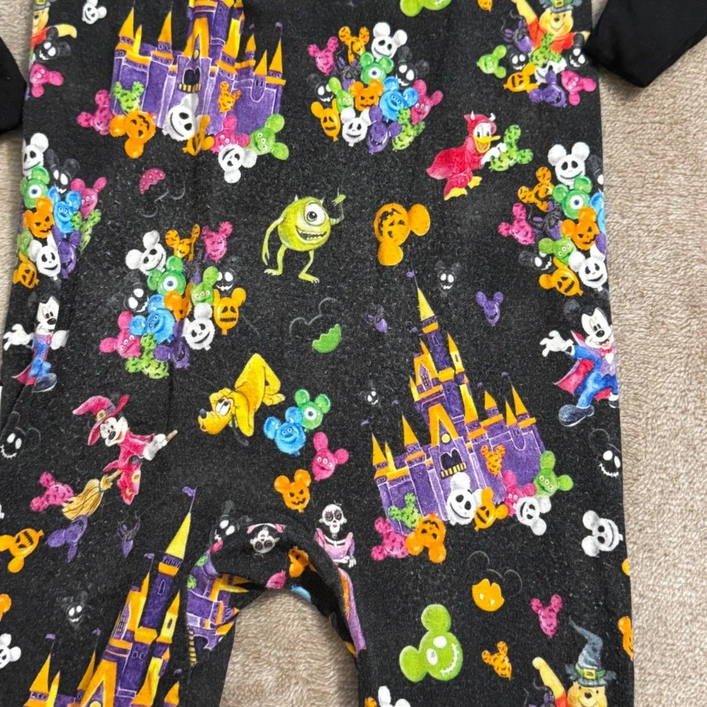 Bamboo Bliss Halloween Disney Characters Bamboo Zip Sleeper 4T Black Multi